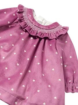 Kleid Mayoral Terciopelz Lila für Baby