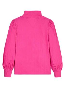 Blusa Tommy Hilfiger unregelmäßiges Rosa für Mädchen