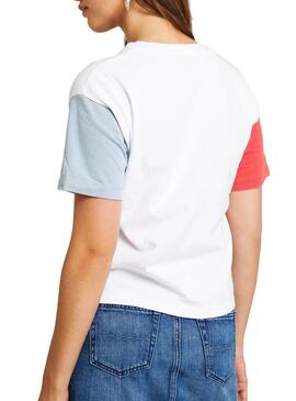 T-Shirt Pepe Jeans Afida Weiß Damen