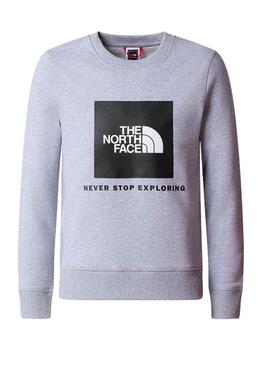 Sweatshirt The North Face Redbox Grau Junge Mädchen