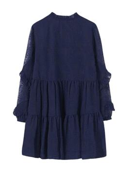 Kleid Mayoral Gasa Fantasia Marineblau für Mädchen