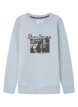 Sweatshirt Pepe Jeans Nigel Blau für Junge