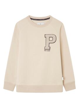 Sweatshirt Pepe Jeans Nils Beige für Junge