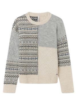 Pullover Pepe Jeans Viri Patchwork Jacquard Mädchen