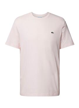 T-Shirt Lacoste Ras Du Cou Pink für Herren