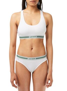 Bralette Lacoste Heritage Weiss für Damen