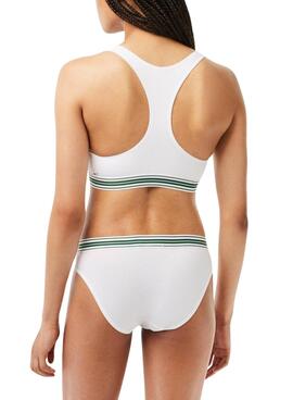 Bralette Lacoste Heritage Weiss für Damen