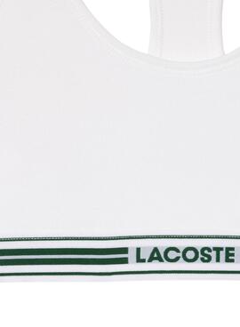 Bralette Lacoste Heritage Weiss für Damen