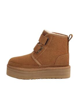 Stiefelettes UGG K Neumel Platform Braun für Mädchen