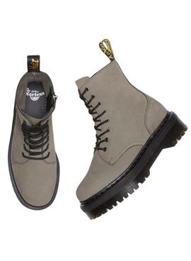 Stiefelettes Dr Martens Jadon Nickel Grau für Damen