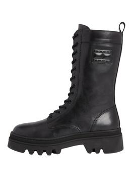 Stiefelette Tommy Hilfiger Fashion Lace Up Schwarz Damen