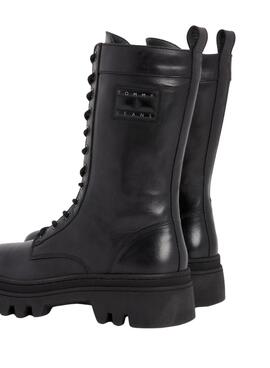 Stiefelette Tommy Hilfiger Fashion Lace Up Schwarz Damen