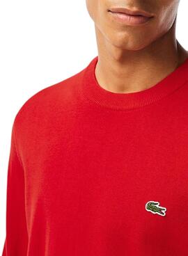 Pullover Lacoste Tricot Rot für Herren