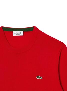 Pullover Lacoste Tricot Rot für Herren