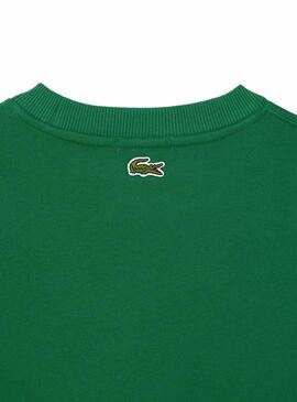 Sweatshirt Lacoste Loose Fit Grün für Herren Damen