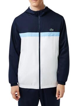 Trainingsanzug Lacoste Tennis Farbe Block Marineblau Herren