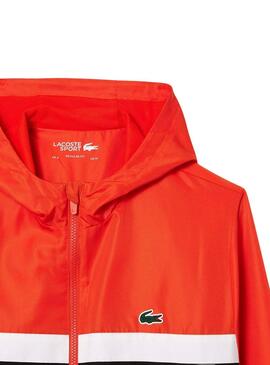 Trainingsanzug Lacoste Tennis Farbe Block Orange Herren