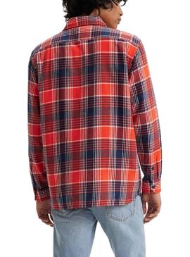 Hemd Levis Jackson Worker Rot für Herren