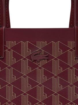 Handtasche Lacoste Zely Shopping Bag Bordeaux Damen