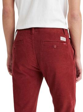 Hose Chino Levis Standard Rot für Herren