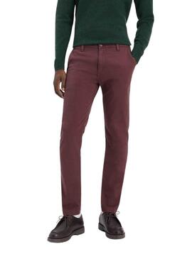 Hose Chino Levis Slim Bordeaux für Herren