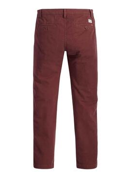 Hose Chino Levis Slim Bordeaux für Herren