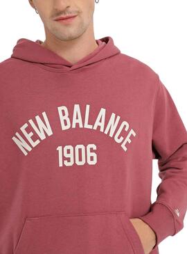 Sweatshirt New Balance Essential Varsity Rosa Herren