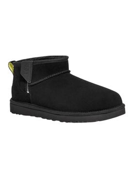 Stiefelettes UGG Classic Ultra Mini Zip Schwarz für Damen