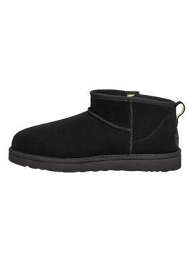 Stiefelettes UGG Classic Ultra Mini Zip Schwarz für Damen