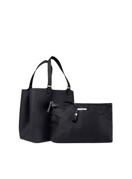 Tasche Pieces Kopa Shopper Schwarz für Damen