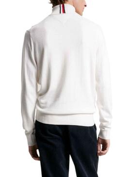 Pullover Tommy Hilfiger Pima Cashmere Weiss Herren