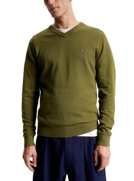 Pullover Tommy Hilfiger Pima Cashmere Grün Herren