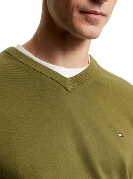 Pullover Tommy Hilfiger Pima Cashmere Grün Herren