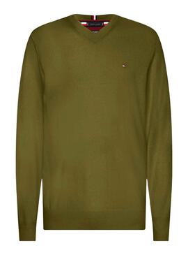 Pullover Tommy Hilfiger Pima Cashmere Grün Herren