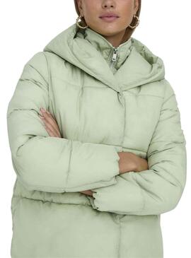 Jacke Only New Sydney Sara Puffer Grün Damen