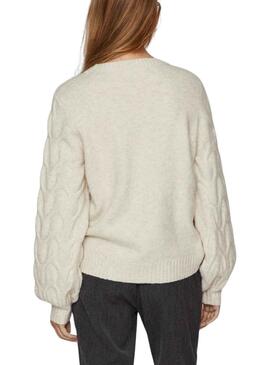 Pullover Vila Viella New Beige für Damen