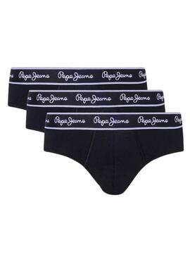 Pack 3 Slips Pepe Jeans Schwarz für Herren