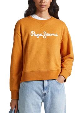 Sweatshirt Pepe Jeans Nanette Gelb für Damen