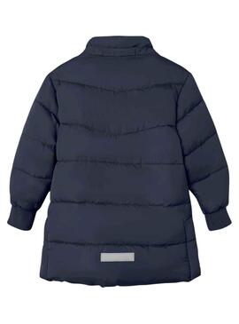 Jacke Name It Musik Long Puffer Marineblau Mädchen