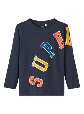 T-Shirt Name It Lino Marineblau für Junge