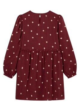 Kleid Pepe Jeans Soleil Bordeaux für Mädchen