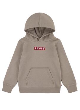 Sweatshirt Levis Boxtab Pullover Braun für Junge