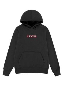 Sweatshirt Levis Boxtab Pullover Schwarz für Junge