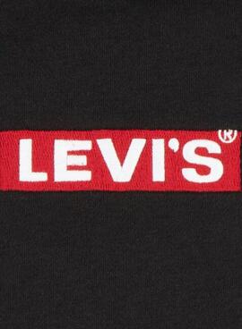 Sweatshirt Levis Boxtab Pullover Schwarz für Junge