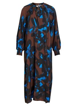 Kleid Vila Vidogma Marron Blau für Damen