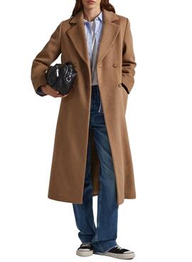 Mantel Pepe Jeans Lana Madison Camel für Damen