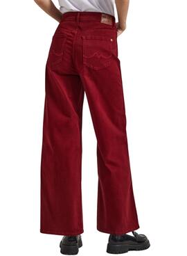 Hosees Pepe Jeans Lexa Crop Bordeaux für Damen