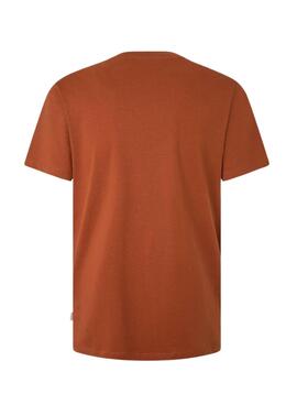 T-Shirt Pepe Jeans Kenelm Orange für Herren