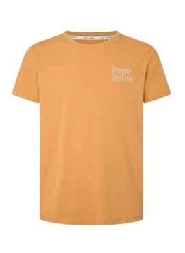 T-Shirt Pepe Jeans Kody Gelb für Herren