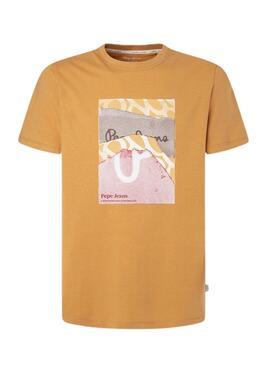 T-Shirt Pepe Jeans Kenelm Camel für Herren